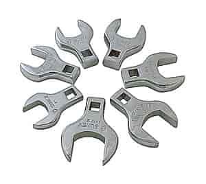 7 Pc. Jumbo SAE Crowfoot Wrench Set 1/2" Drive