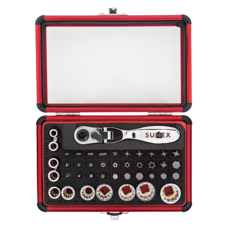 44Pc 1/4" Ratchet Sockets