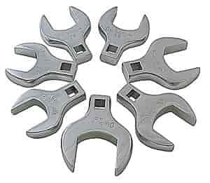 7 Pc. Jumbo Metric Crowfoot Wrench Set 1/2" Drive