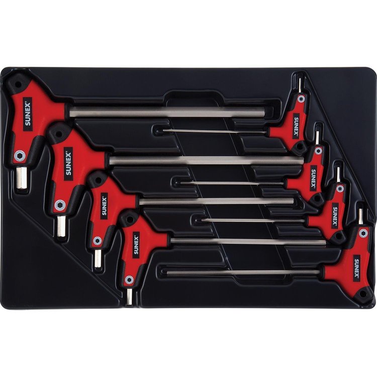 8 PC. T HANDLE MET HEXKEY