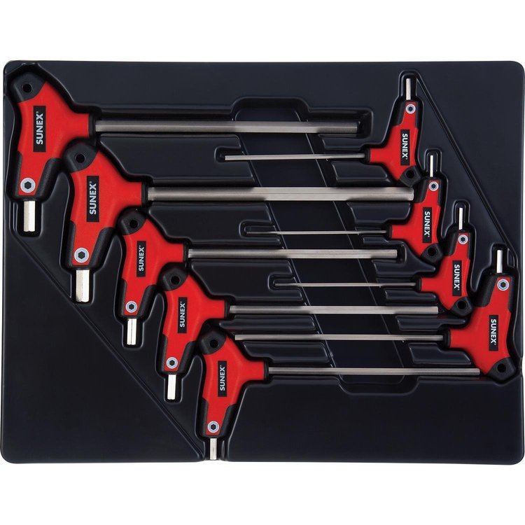 9PC. T HANDLE  SAE HEXKEY