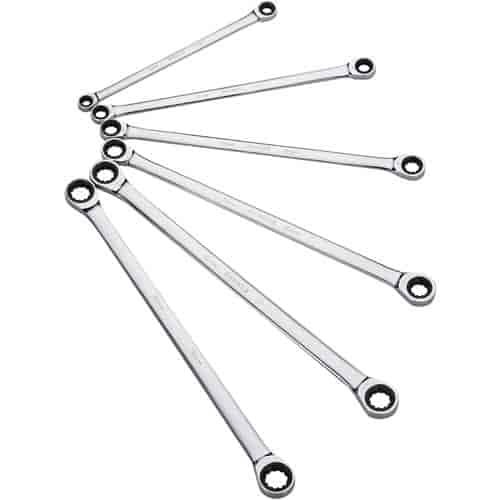 6pc. Metric Extra Long Double Box Ratcheting Wrench Set
