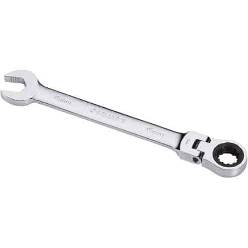 15mm V-Groove Flex Head Combination Ratcheting Wrench