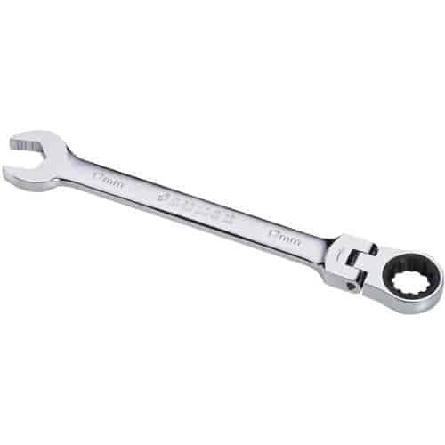 17mm V-Groove Flex Head Combination Ratcheting Wrench