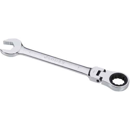 1" V-Groove Flex Head Combination Ratcheting Wrench