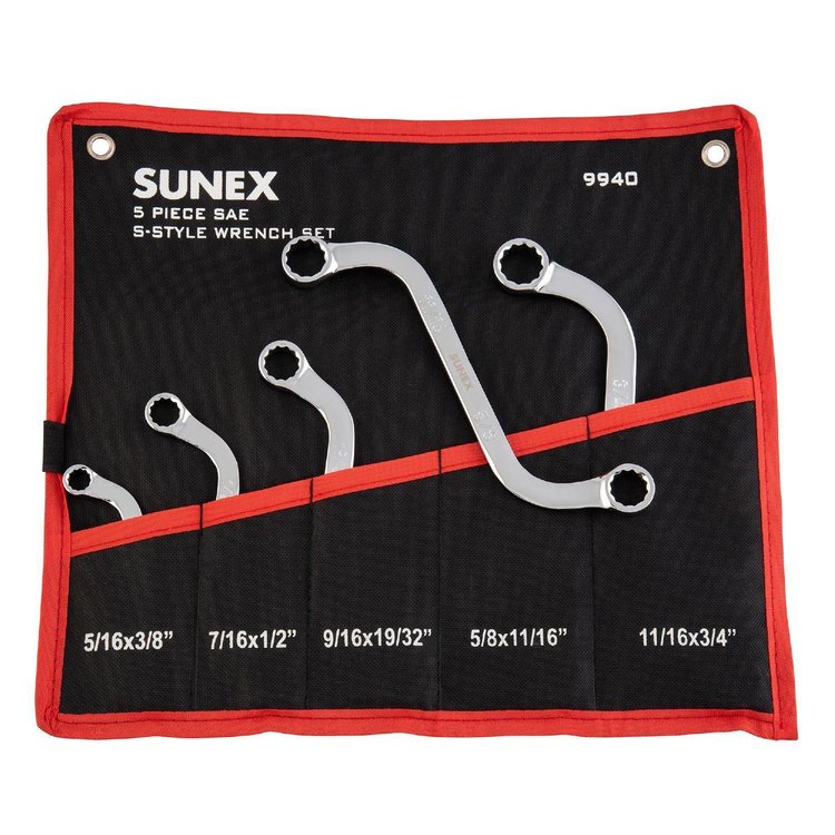 5PC S-STYLE BOX WRENCHS