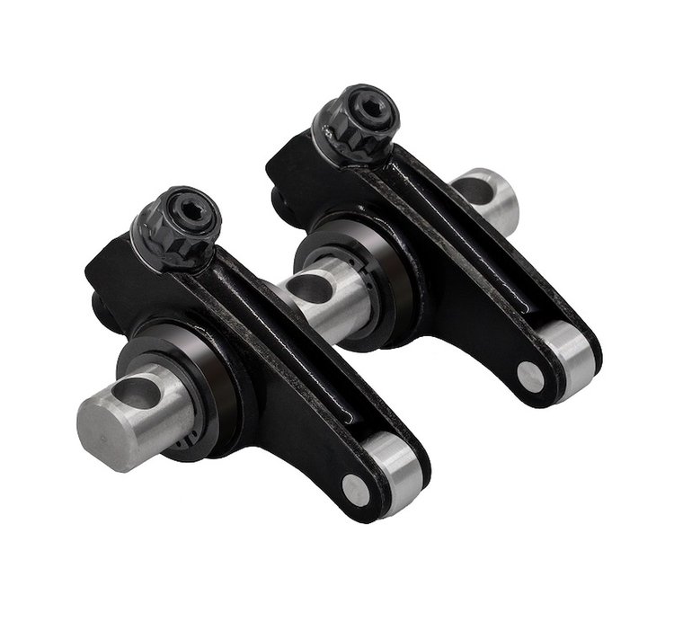 SCP3618 Shaft Rocker Arm Set for GM LS1, 1.7 Ratio, Steel Bodies, Bronze Bushings [Black Oxide Finish]