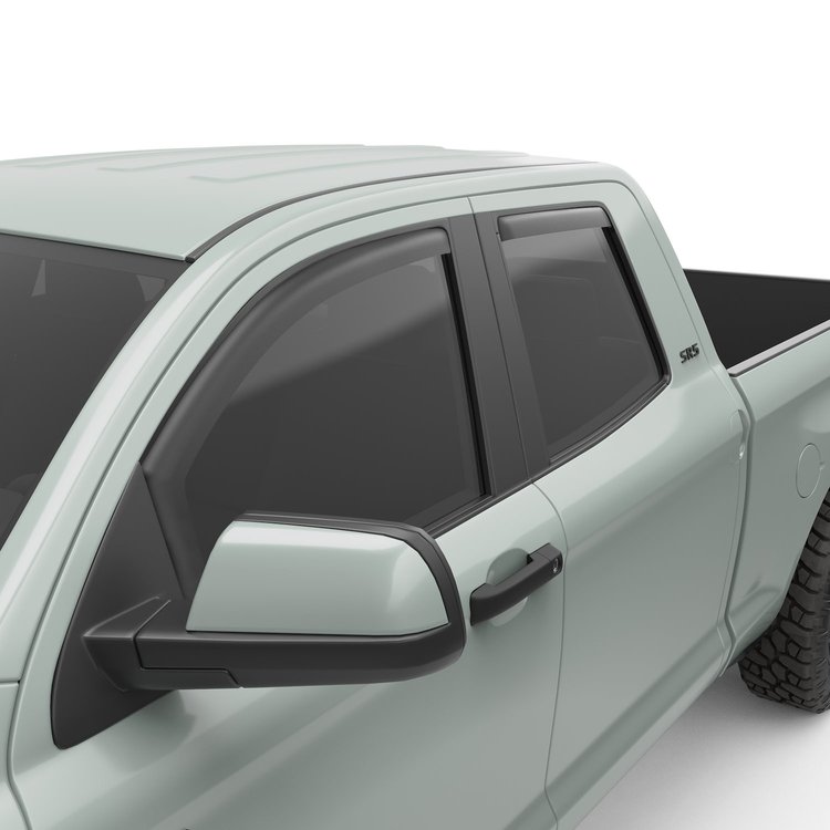 575095 In-Channel Window Visors, Front & Rear Set, Matte Black Finish