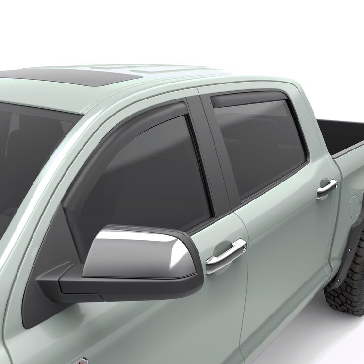 575195 In-Channel Window Visors, Front & Rear Set, Matte Black Finish