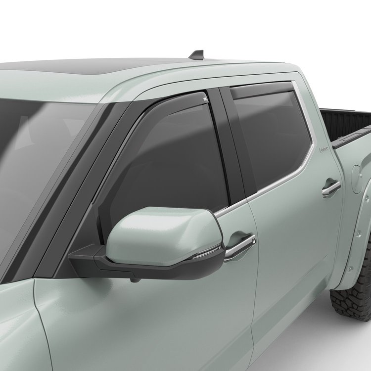 575401 In-Channel Window Visors, Front & Rear Set, Dark Smoke Finish