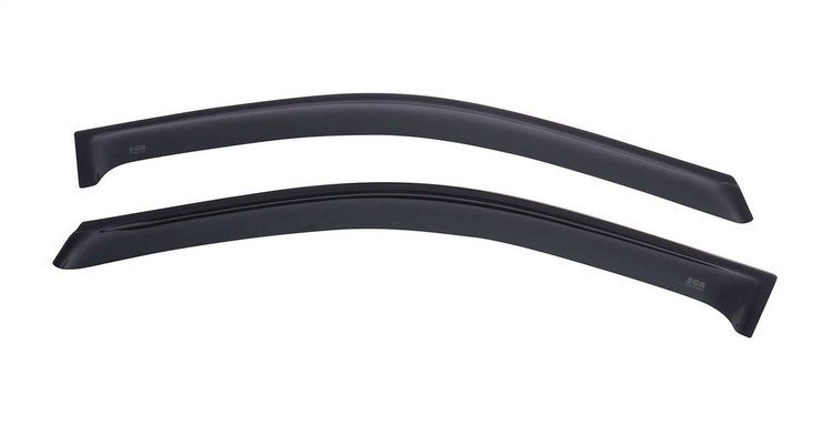 61571 Tape-On Window Visors, Front Pair, Dark Smoke Finish