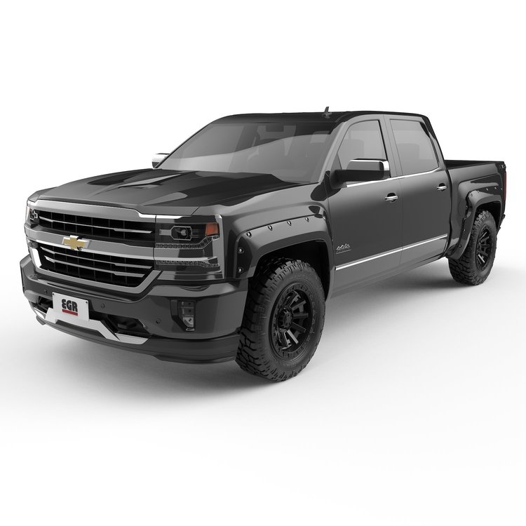 791674-GBA Bolt-On Look Fender Flare Set, Paint To Code - Black (OEM Color Code: GBA)