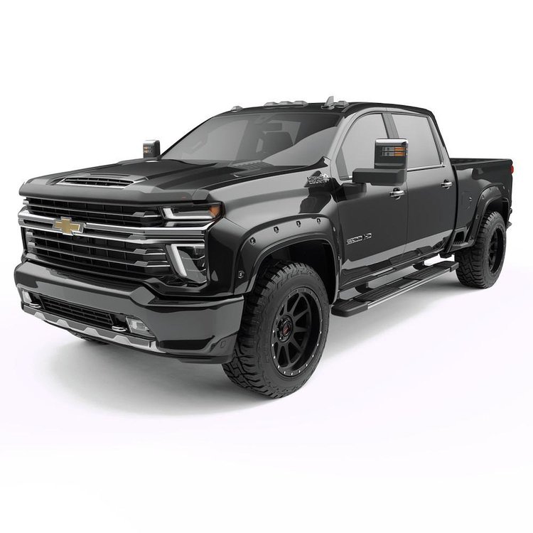 791884-GBA Bolt-On Look Fender Flare Set, Paint To Code - Black (OEM Color Code: GBA)