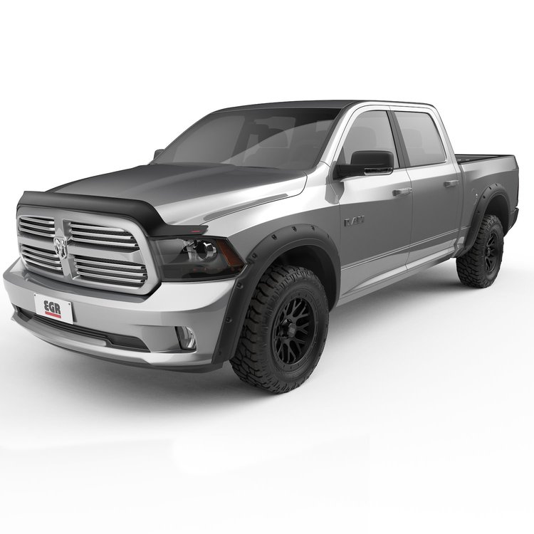 792755 Traditional Bolt-On Look Fender Flares, With Black-Out Bolt Kit, Set of 4