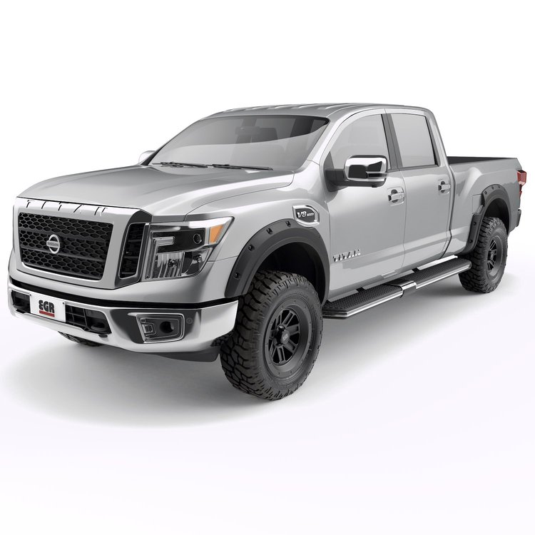 796005 Traditional Bolt-On Look Fender Flares, With Black-Out Bolt Kit, Set of 4