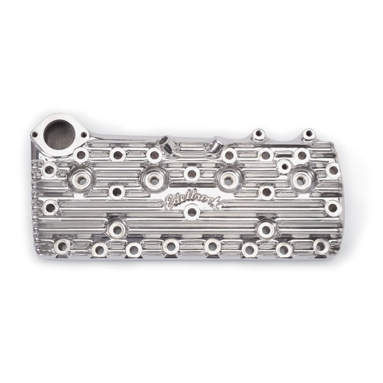 Late Ford Flathead Aluminum Cylinder Heads Polished with Script Logo