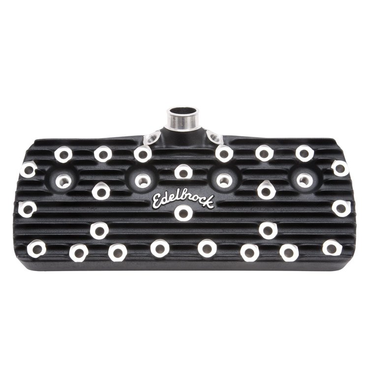 Ford Flathead Aluminum Cylinder Heads Black Finish with Script Logo