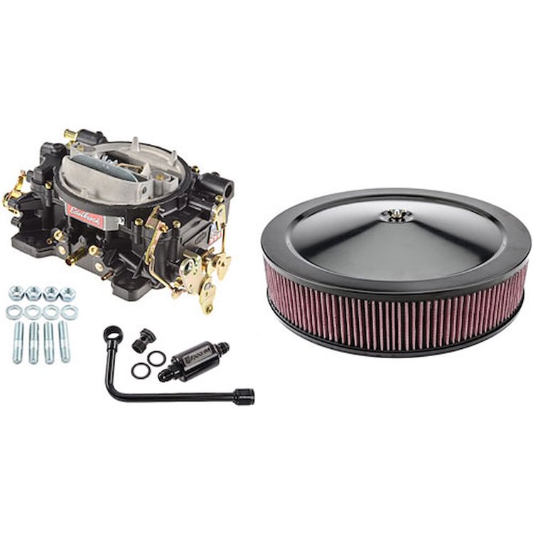 Performer Series 600 CFM Manual Choke Carburetor Kit in Black Finish