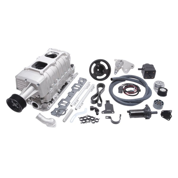 E-Force Enforcer RPM EFI Satin Supercharger Kit for 1955-1986 Small Block Chevy with Vortec Heads