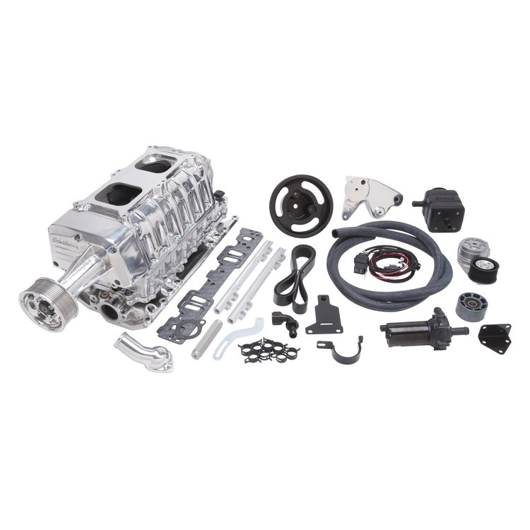 E-Force Enforcer RPM EFI Polished Supercharger Kit for 1955-1986 Small Block Chevy with Vortec Heads