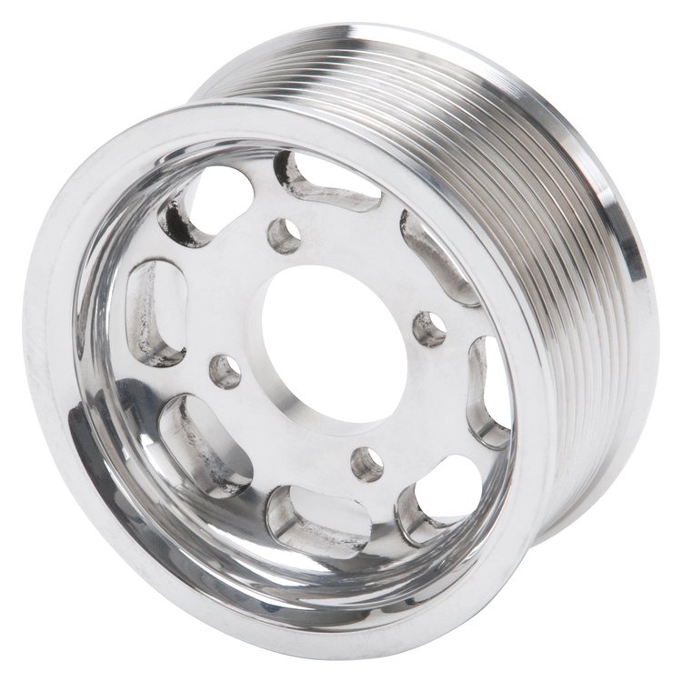 E-Force Supercharger 10 Rib Polished Pulley with 3.875" Diameter