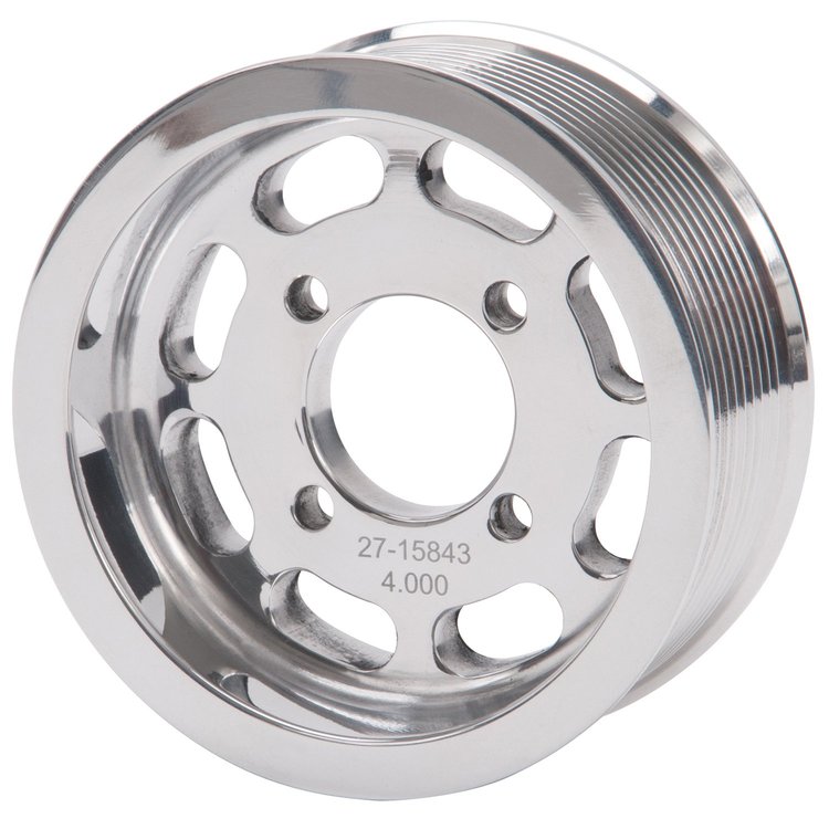 E-Force Supercharger 10 Rib Polished Pulley with 4.00" Diameter