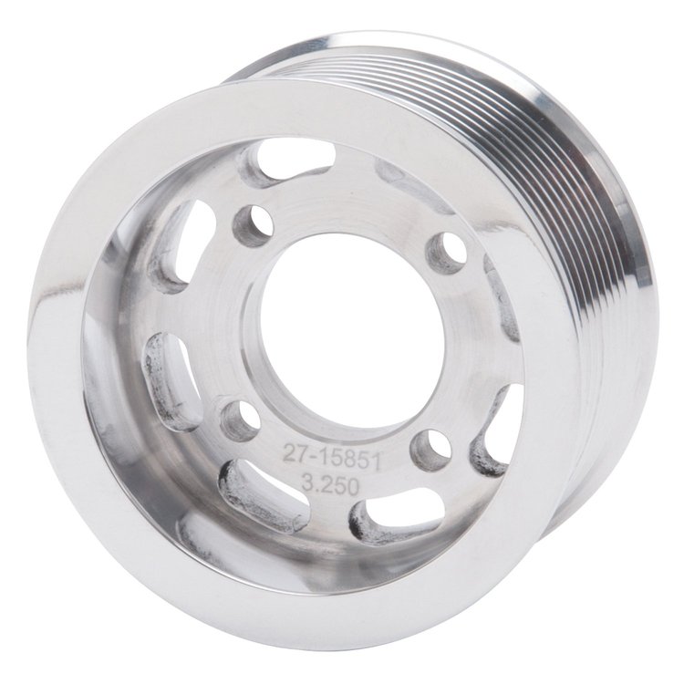 E-Force Supercharger 10 Rib Polished Pulley with 3.25" Diameter