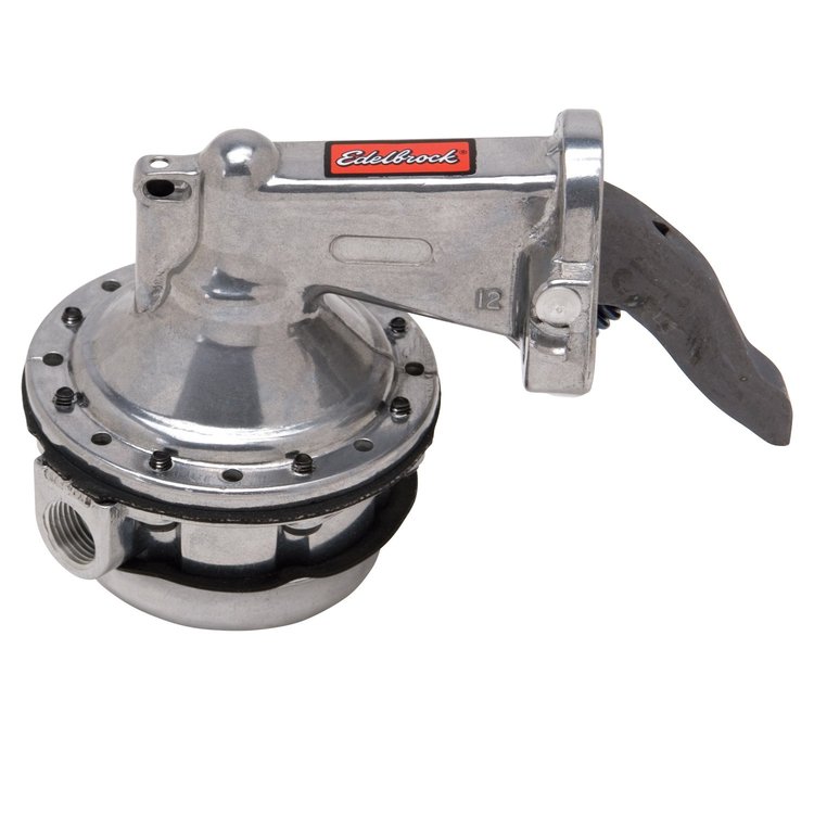 Performer RPM Mechanical Fuel Pump for Big Block Chrysler 383-440, Polished Finish