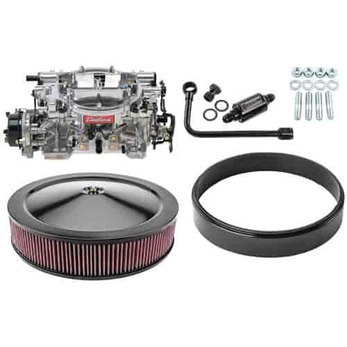 Thunder Series AVS 500 CFM Electric Choke Carburetor Kit with Black Accessories