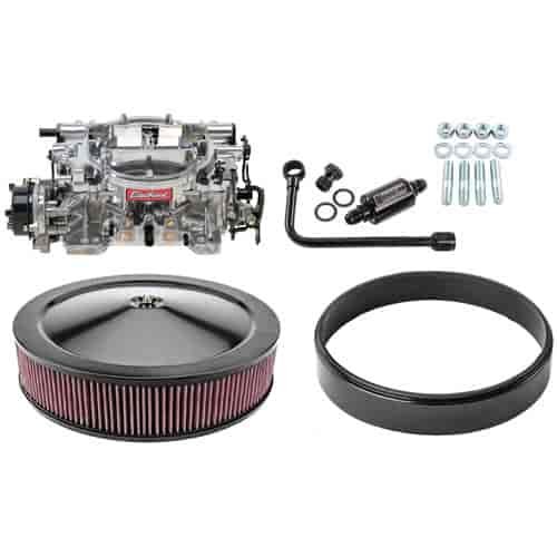 Thunder Series AVS 800 CFM Electric Choke Carburetor Kit with Black Accessories