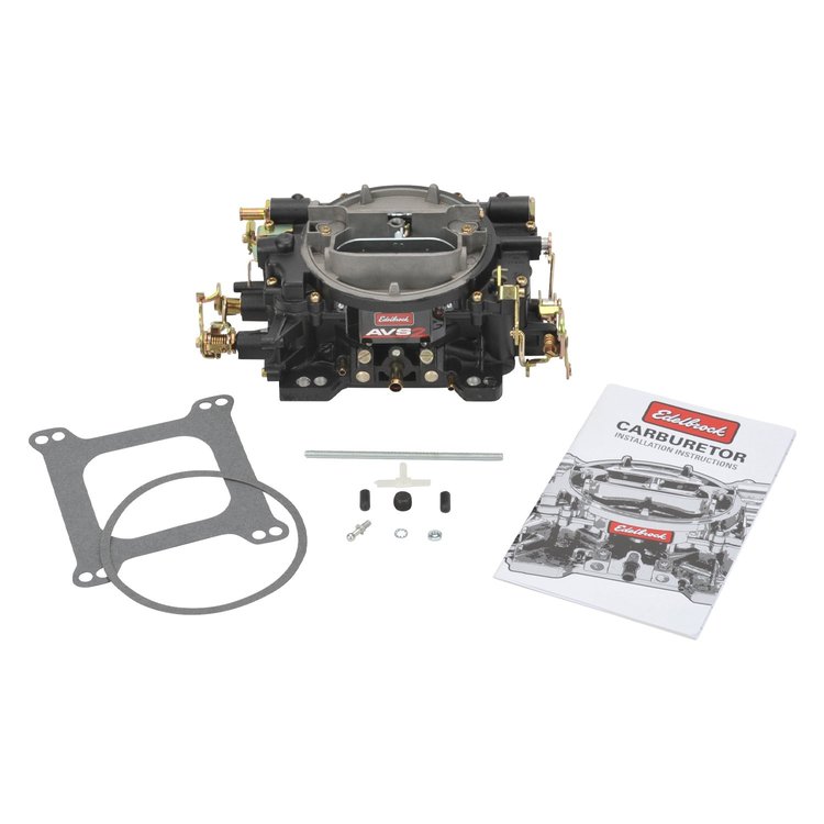 AVS2 Carburetor 650 CFM, Manual Choke - Black Powder-Coated Finish