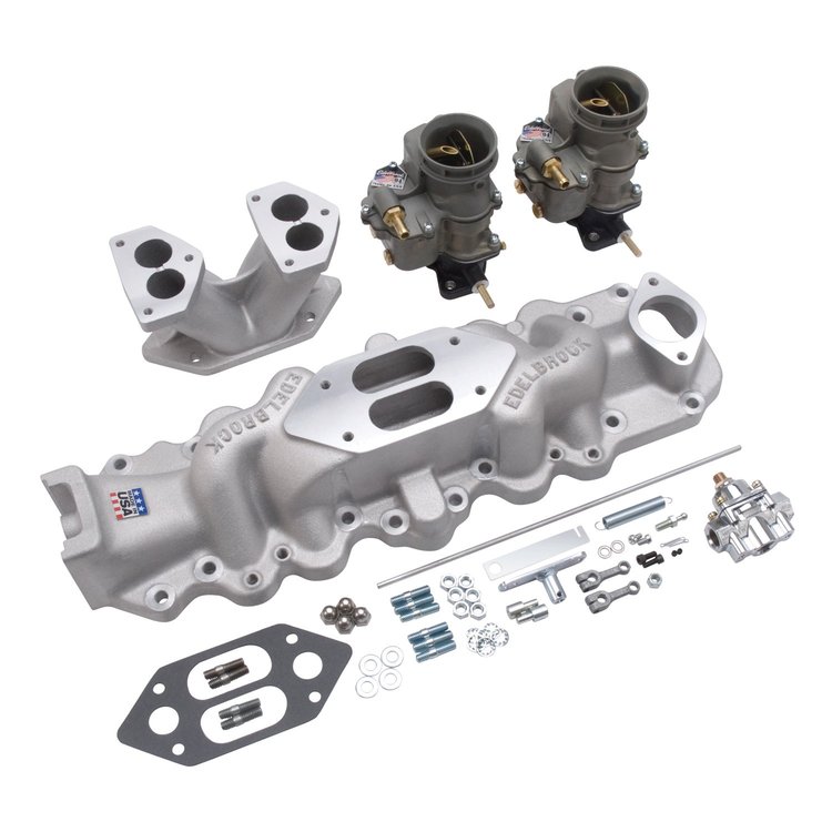 Vintage 94 Series Dual Carburetor and Manifold Kit 1938-1948 Ford Flathead V8