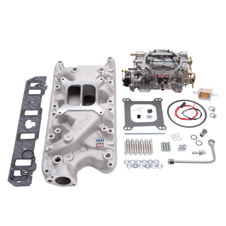2031 Single-Quad Performer Manifold and Carburetor Kit for Small Block Ford 289-302