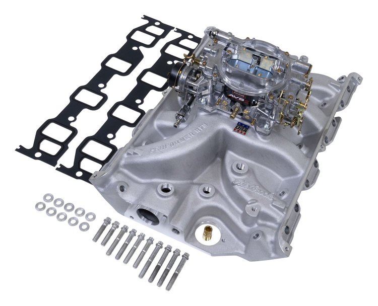 2037 Single-Quad Performer RPM Manifold and Carburetor Kit for Big Block Ford FE 390-428