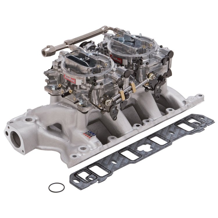 RPM Dual-Quad Manifold and Carburetor Kit for Small Block Ford 351W