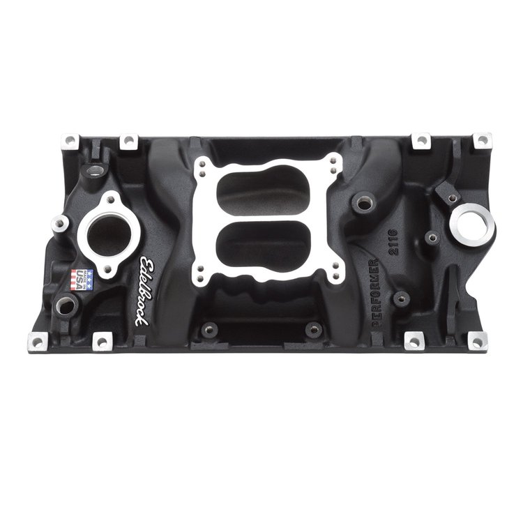 Performer Vortec Small Block Chevy Intake Manifold Black