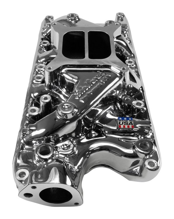 Performer Dual-Plane Intake Manifold for Small-Block Ford 289-302 [Chrome Plasma]