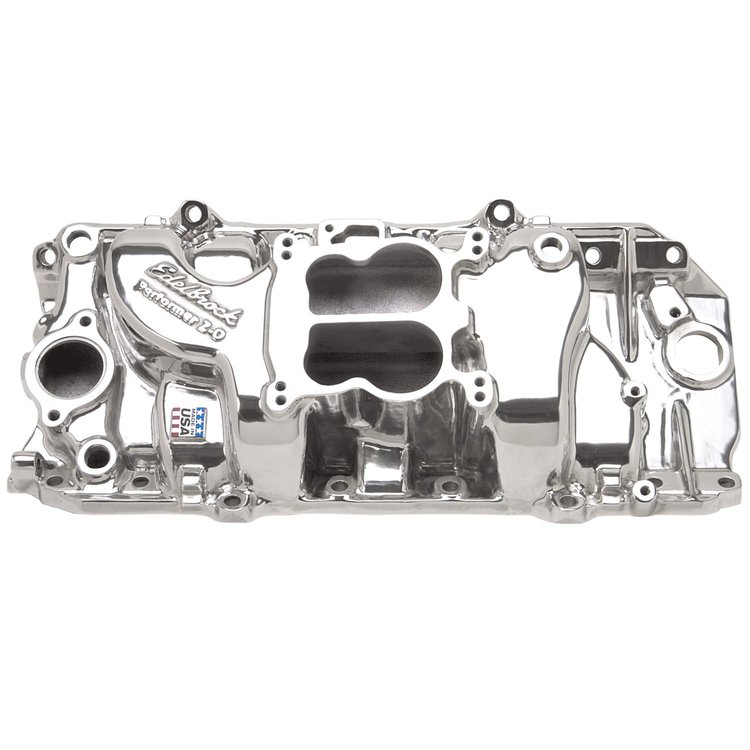 Performer 2-O Big Block Chevy Intake Manifold Polished