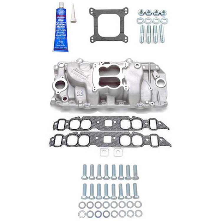 Performer 2-O Intake Big Block Chevy Intake Manifold with Installation Kit
