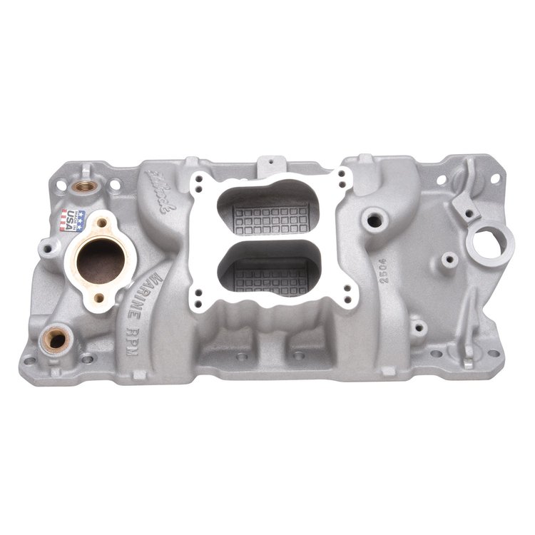 Performer RPM Marine Intake Manifold 1955-86 Small Block Chevy 262-400