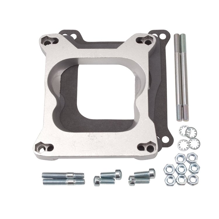 Carburetor Adapter Mount Quadrajet to Square Bore Single-Plane Manifold