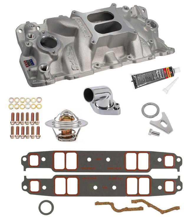 2701 Performer EPS Intake Manifold Kit for Small Block Chevy