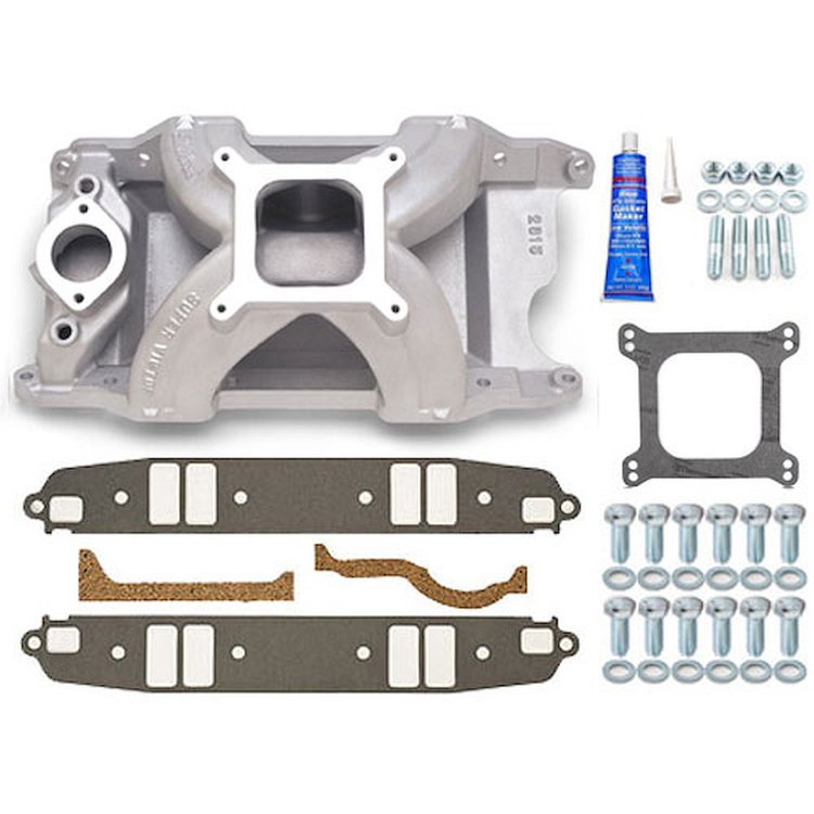 Super Victor Intake Manifold Kit Includes: Super Victor Small Block Chrysler Intake Manifold
