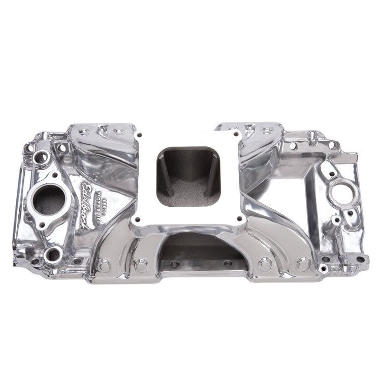 Victor Jr. 454-O Intake Manifold Big Block BB-Chevy with 1975-Earlier large oval port heads