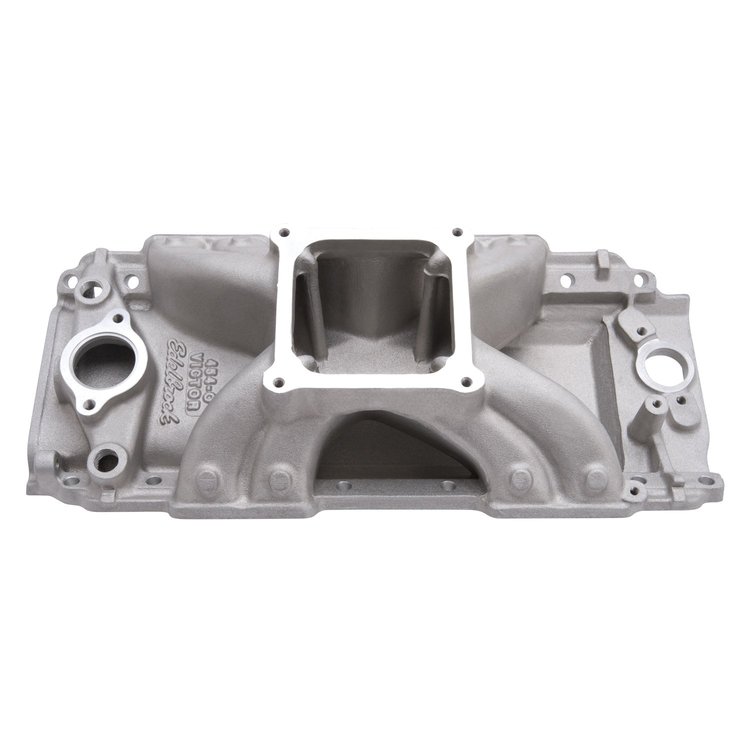 Victor 454-O Intake Manifold Big Block Chevy with 1975-Earlier large oval port heads