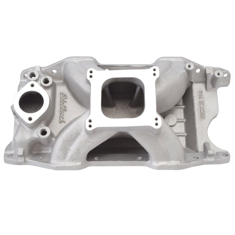 Victor W-2 Intake Manifold Small Block Chrysler/Mopar 318-360 with W-2 oval port heads