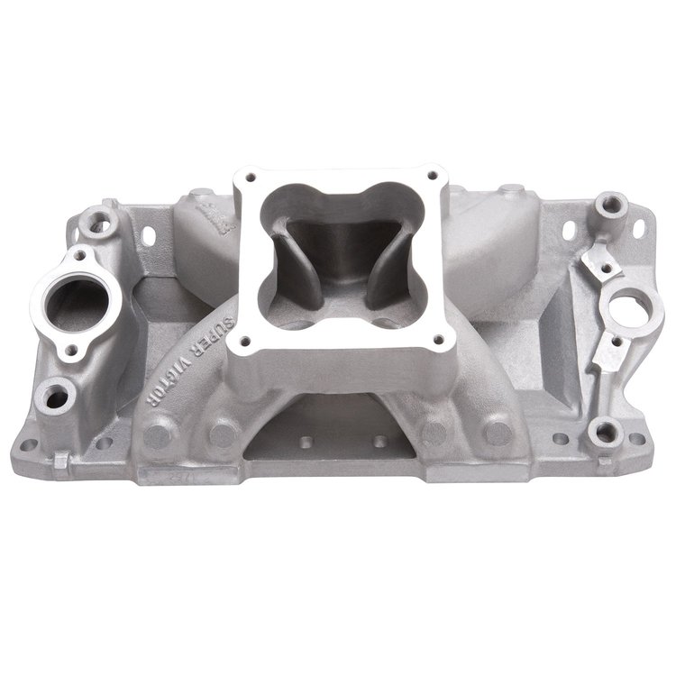 Super Victor 4500 Intake Manifold Small Block Chevy w/Raised Intake Port Location 23° Cylinder Heads