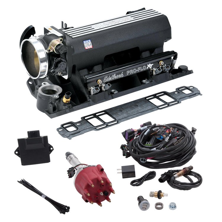 35813 Pro-Flo 4 XT EFI System 1986 & Earlier Small Block Chevy [Black]