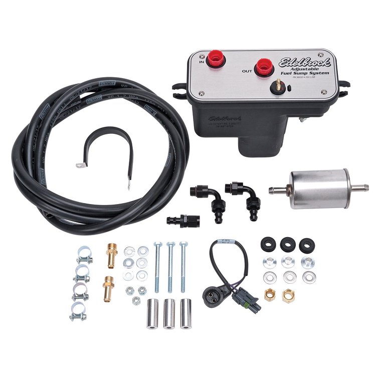 Universal EFI Fuel Sump Kit, 67 GPH at 35-90 PSI with Pump and Lines