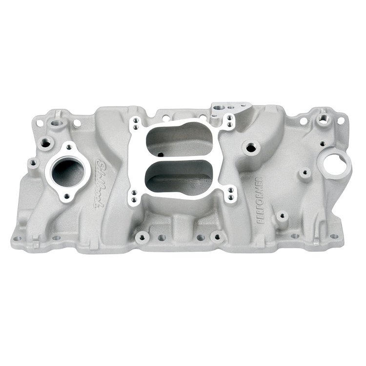 Performer Small Block Chevy EGR Intake Manifold for 1987-95 Cast Iron Heads